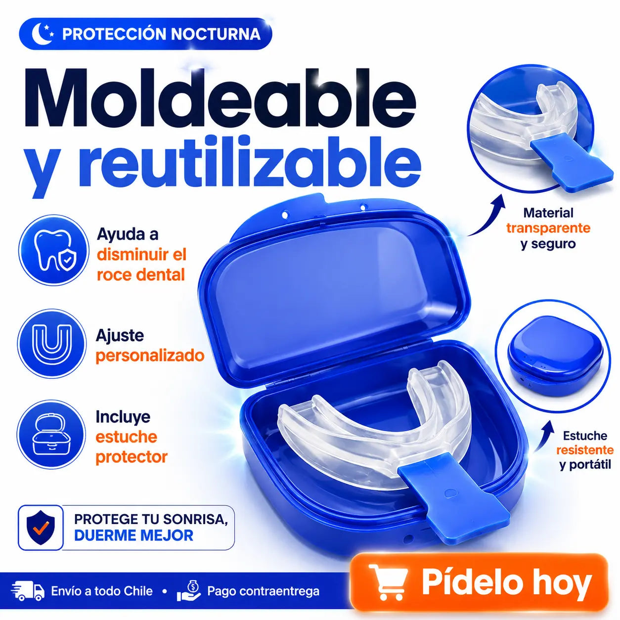 Protege tus dientes durante la noche y disfruta un descanso más tranquilo