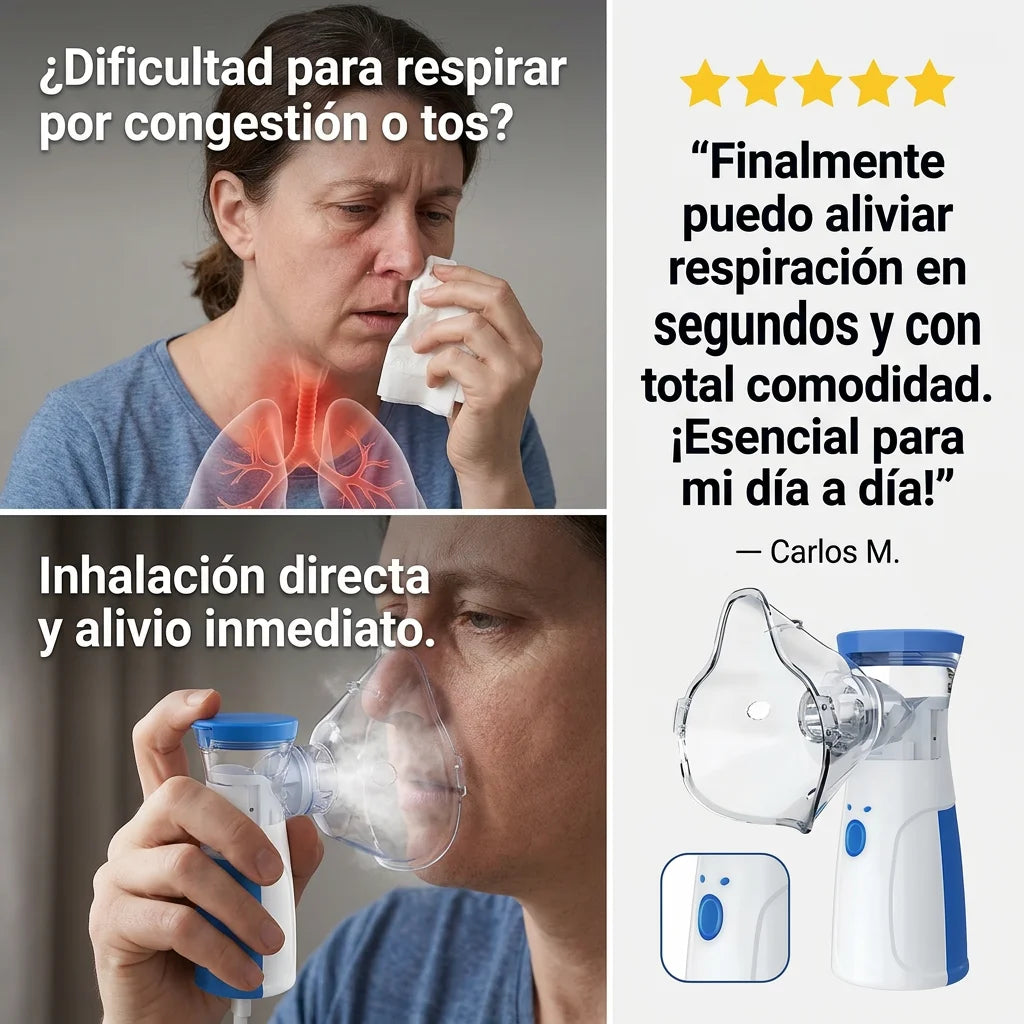 Nebulizador Portátil para Niños y Adultos