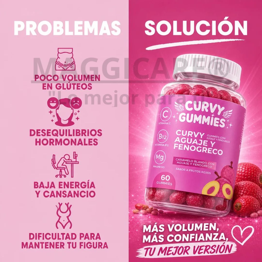 CURVY GUMMIES/SIENTETE TU, MANTEN VIVO TU PODER.