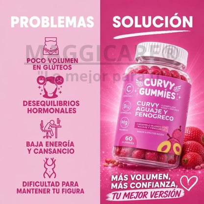 CURVY GUMMIES/SIENTETE TU, MANTEN VIVO TU PODER.