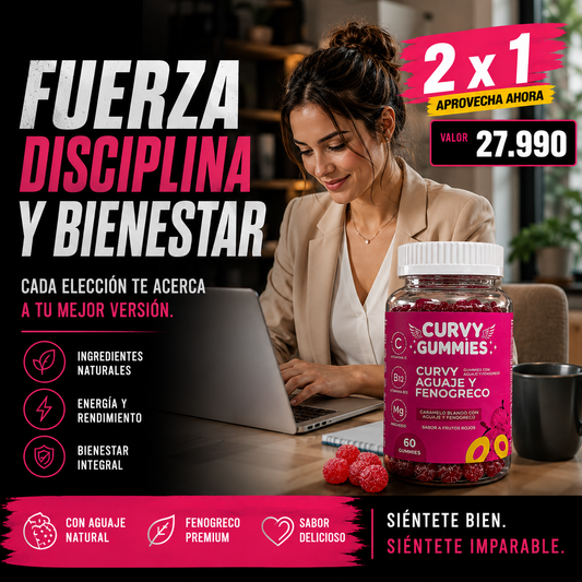 CURVY GUMMIES/SIENTETE TU, MANTEN VIVO TU PODER.