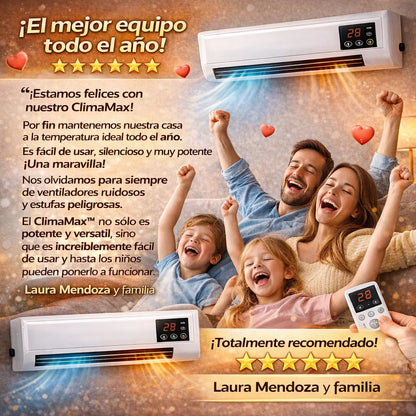ClimaMax™ 2 en 1 – Frío ❄️ y Calor 🔥 Sin instalación | Bajo consumo | La temperatura perfecta, todo el año.