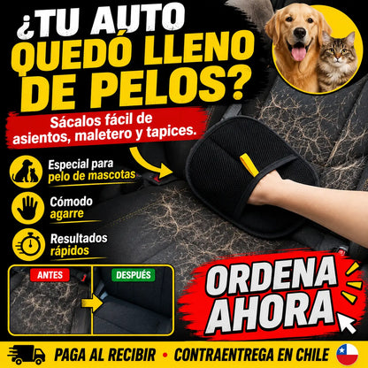Guante Removedor de Pelo 2 en 1 - Negro TUS MASCOTAS MERECEN MOMENTOS INOLVIDABLES