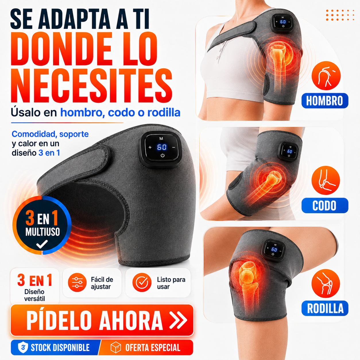 💥 THERMORELIEF PRO™ 3 EN 1 / SI TE PASA ESTO A DIARIO ABRAZA EL CALOR Y MASAJE INTELIGENTE.