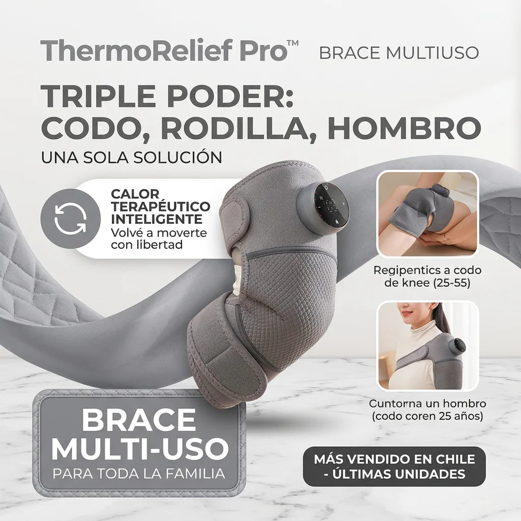 💥 THERMORELIEF PRO™ 3 EN 1 Terapia de Calor y Masaje Inteligente.